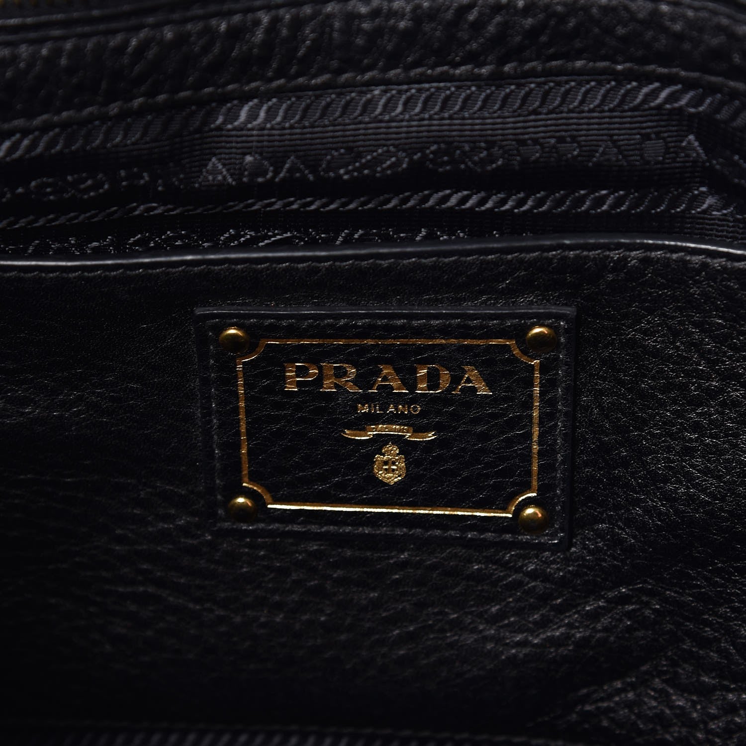 Prada Vitello Daino Tote Nero Black 7 of 13