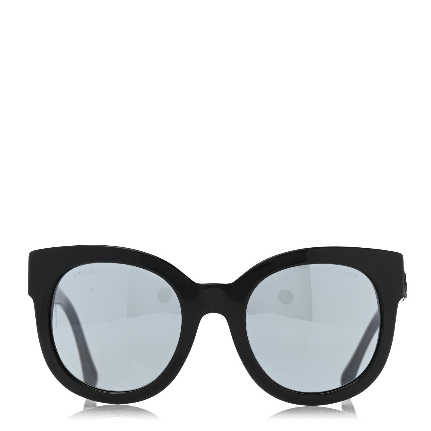 Chanel Acetate Butterfly Signature CC Sunglasses 5358 Black 2 of 8