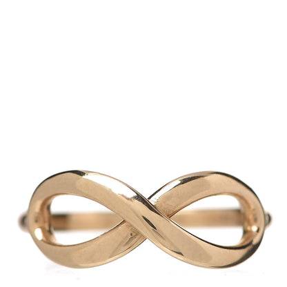 Tiffany 18K Yellow Gold Infinity Ring 52 6 1 of 6