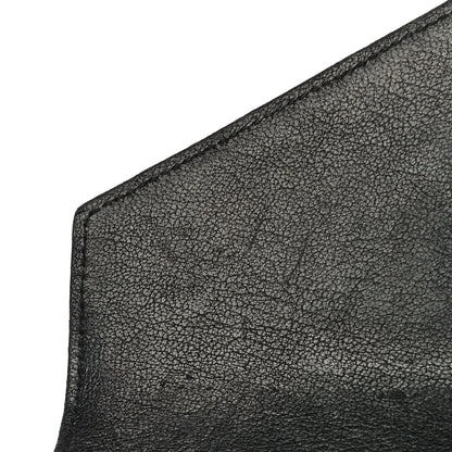 Saint Laurent Lambskin Mixed Matelasse Quilted Large Monogram Envelope Wallet Black 12 of 16