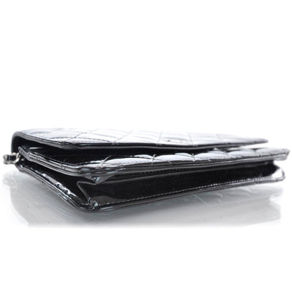 Chanel Patent Wallet On Chain WOC Black 6 of 11