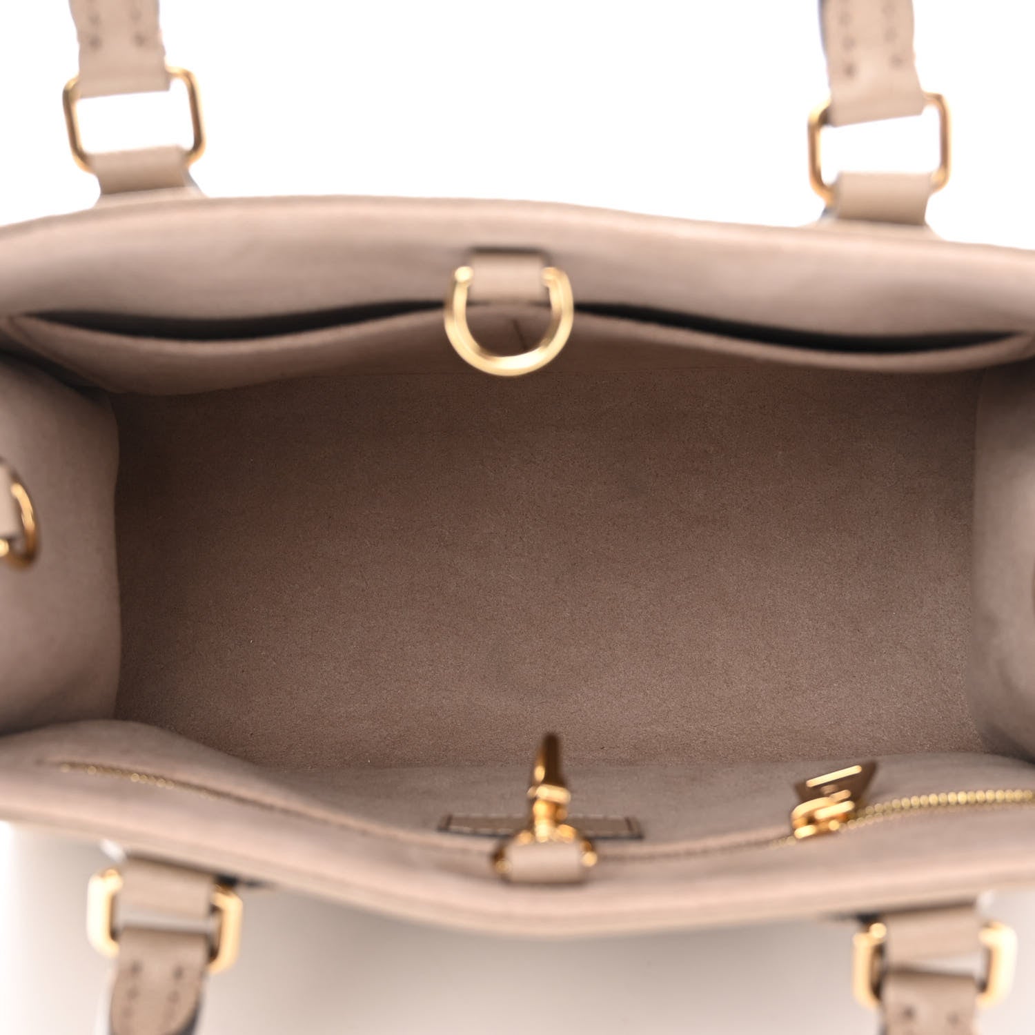 Louis Vuitton Empreinte Monogram Giant Onthego PM Tourterelle Creme 5 of 9
