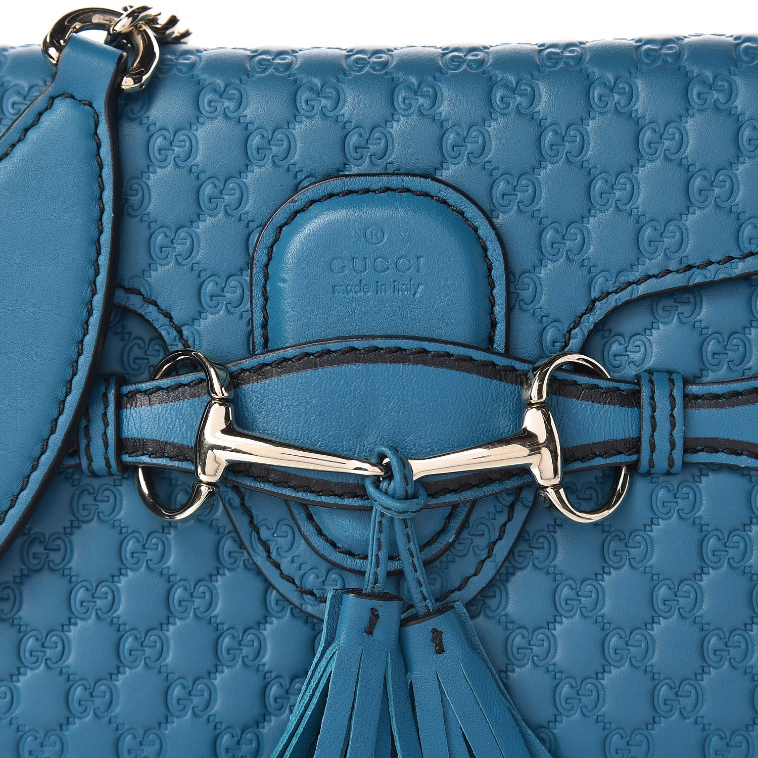 Gucci Microguccissima Mini Emily Shoulder Bag Deep Cobalt 8 of 11