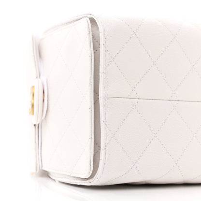 Chanel Caviar Quilted Small Chanel 25 Handbag White 9 of 11