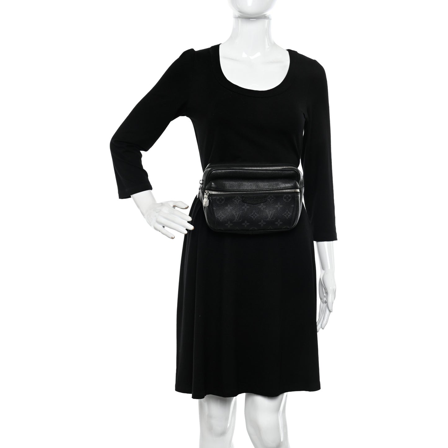 Taiga Monogram Eclipse Outdoor Bum Bag Black