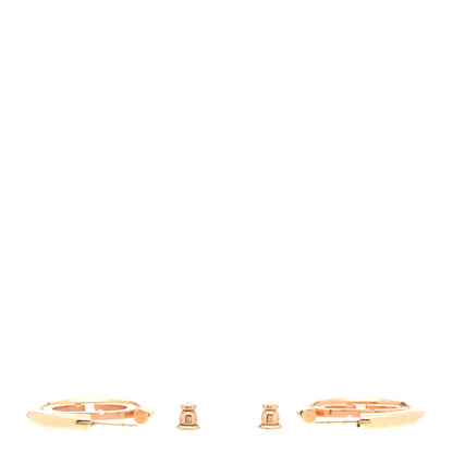 Christian Dior Metal 30 Montaigne Hoop Earrings Aged Gold 3 of 4