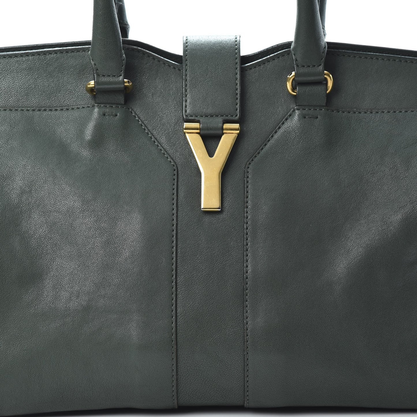 Calfskin Medium Classic Y Cabas Thyme