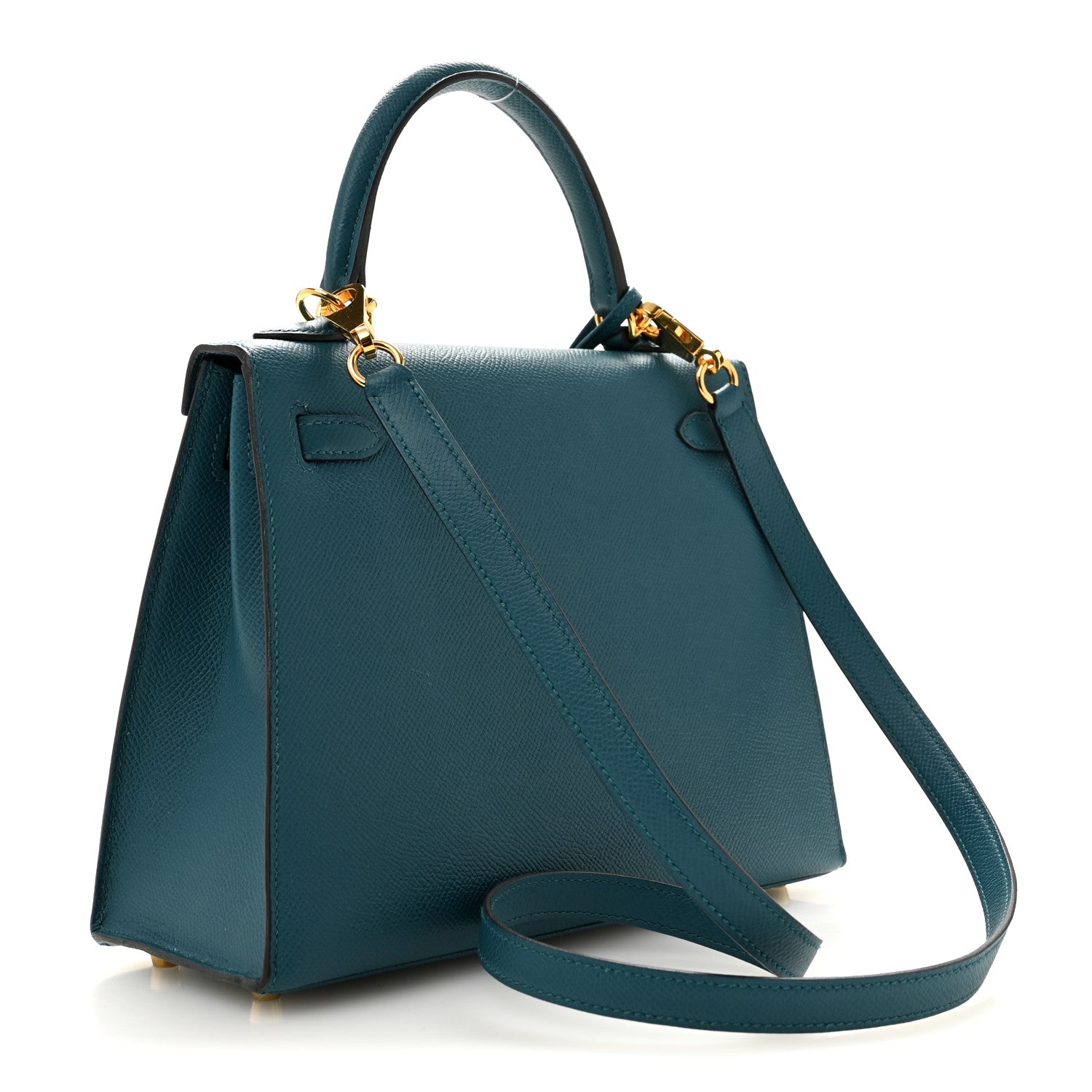 Hermes Epsom Kelly Sellier 25 Vert Bosphore 3 of 14