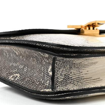 Celine Lizard Medium Classic Box Flap Bag Natural 9 of 11