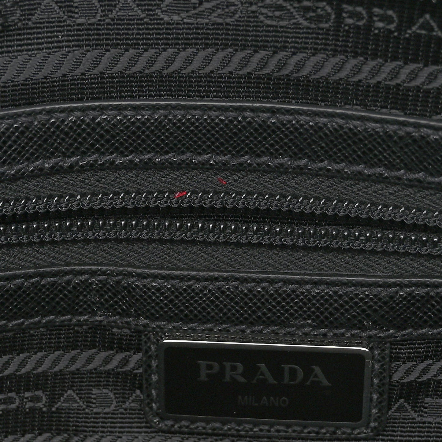 Tessuto Nylon Saffiano Tote Black