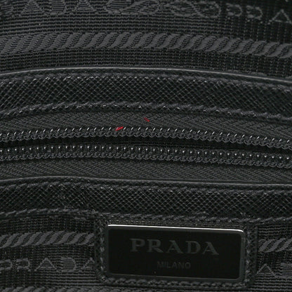 Prada Tessuto Nylon Saffiano Tote Black 11 of 13