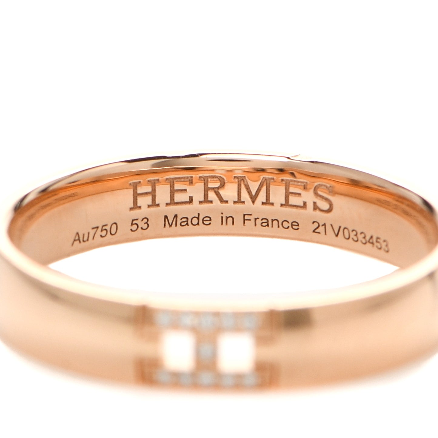 18K Rose Gold Diamond Ever Herakles Wedding Band Ring 53 6.25