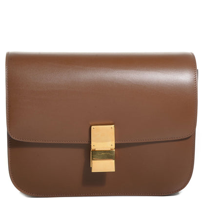Celine Smooth Calfskin Medium Classic Box Flap Bag Camel 1 of 10