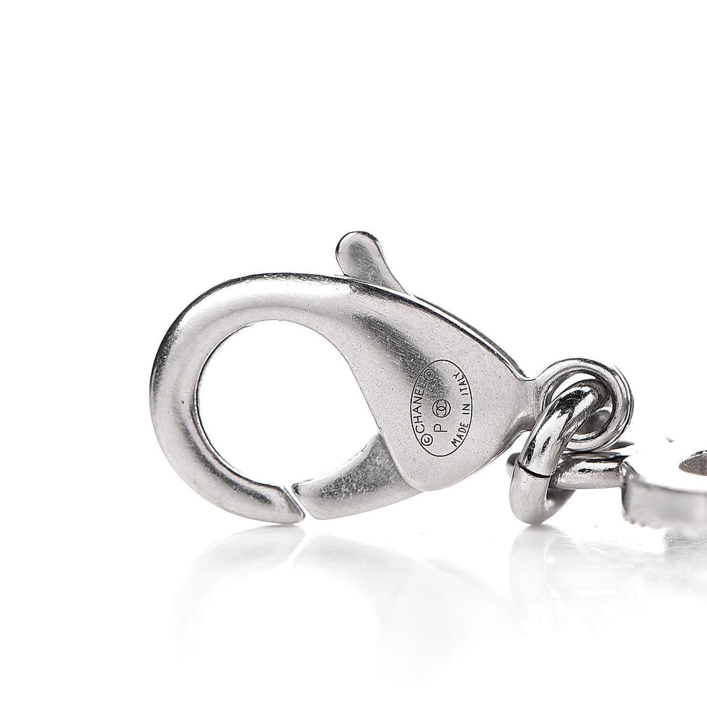 Crystal CC Chain Link Bracelet Silver