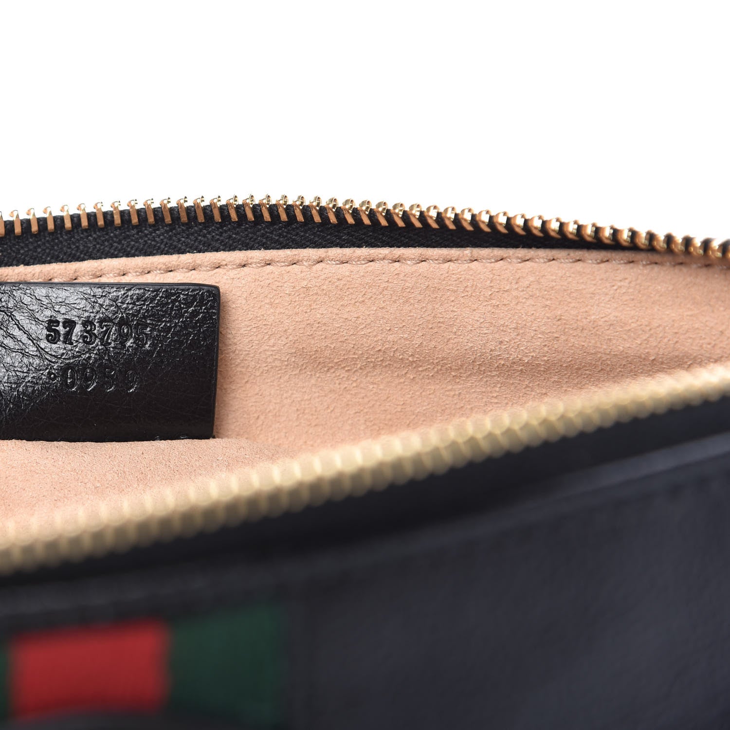 Gucci Calfskin Web Rajah Clutch Black 9 of 10