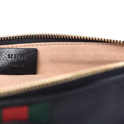Gucci Calfskin Web Rajah Clutch Black 9 of 10