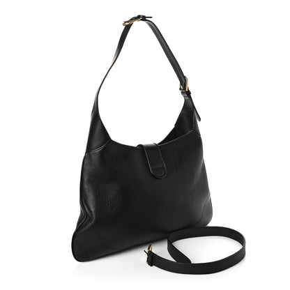 Gucci Goatskin Large Aphrodite Shoulder Bag Black 3 of 8