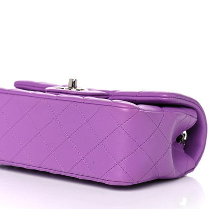 Chanel Lambskin Quilted Mini Rectangular Flap Purple 9 of 11