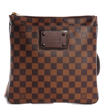 Louis Vuitton Damier Ebene Brooklyn Flat Pochette 1 of 8