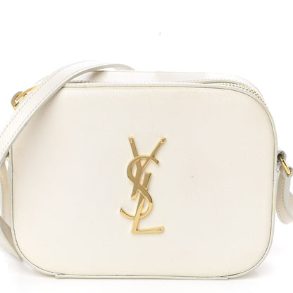 Saint Laurent Grain De Poudre Small Classic Monogram Camera Bag White 12 of 12