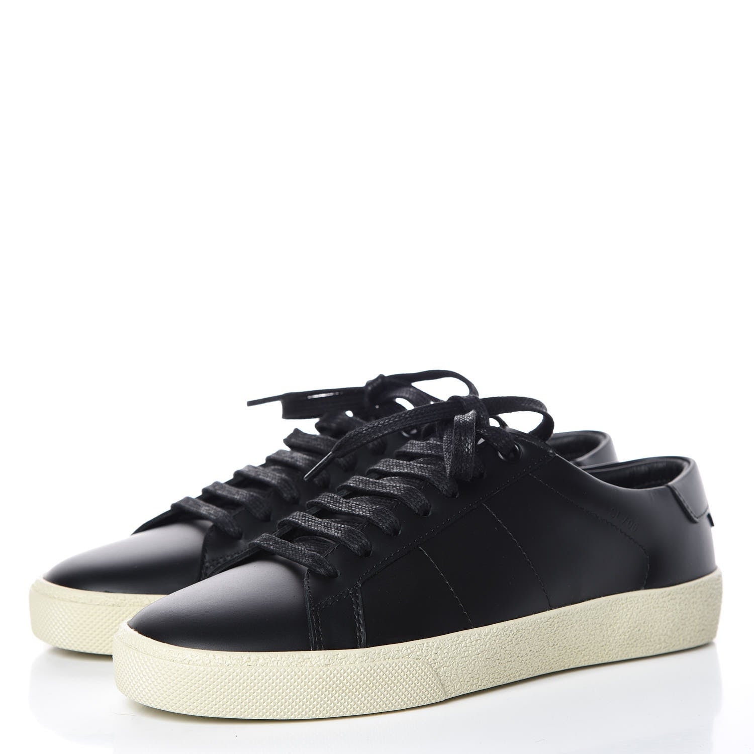 Saint Laurent Calfskin SL/06 Classic Court Sneakers 36 Black 4 of 8