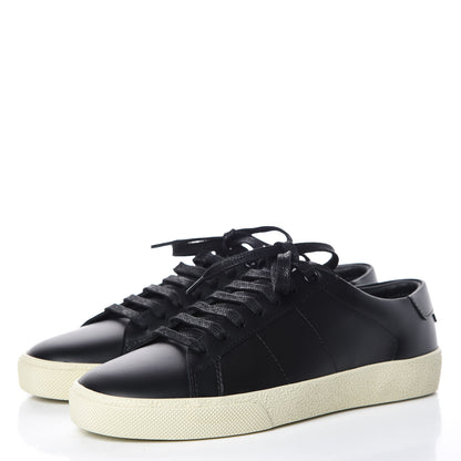 Saint Laurent Calfskin SL/06 Classic Court Sneakers 36 Black 4 of 8