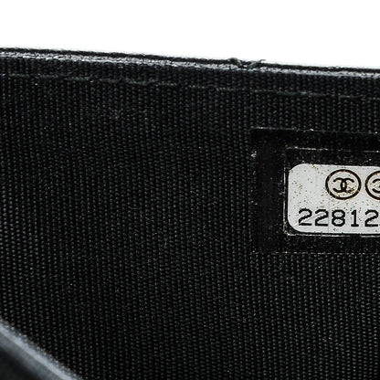 Chanel Lambskin Quilted Boy Card Holder Wallet Black 8 of 8