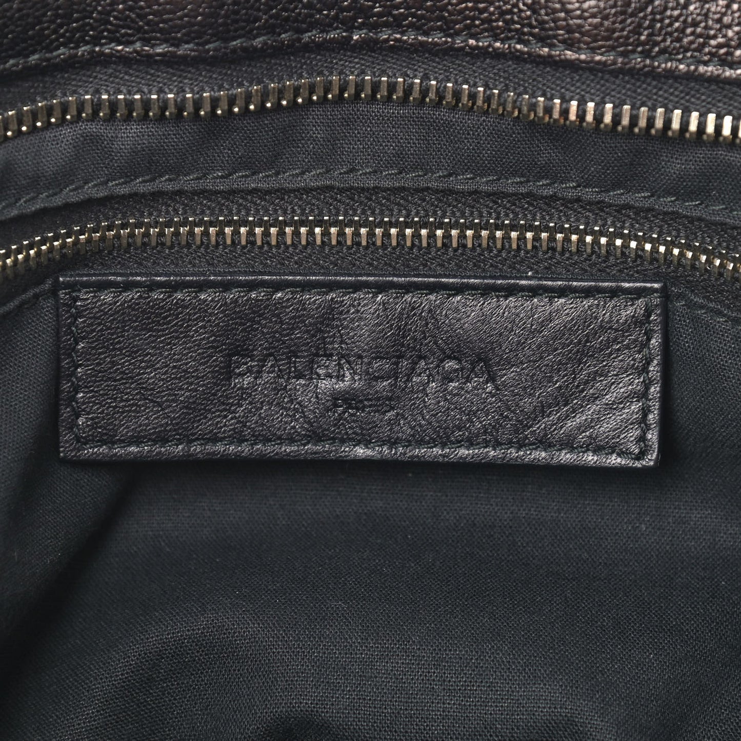 Chevre Gold Metallic Edge Hardware City Black