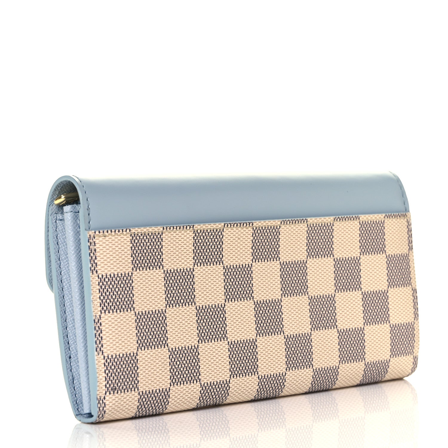 Louis Vuitton Damier Azur Sarah Wallet NM Bleu Olympe 3 of 9