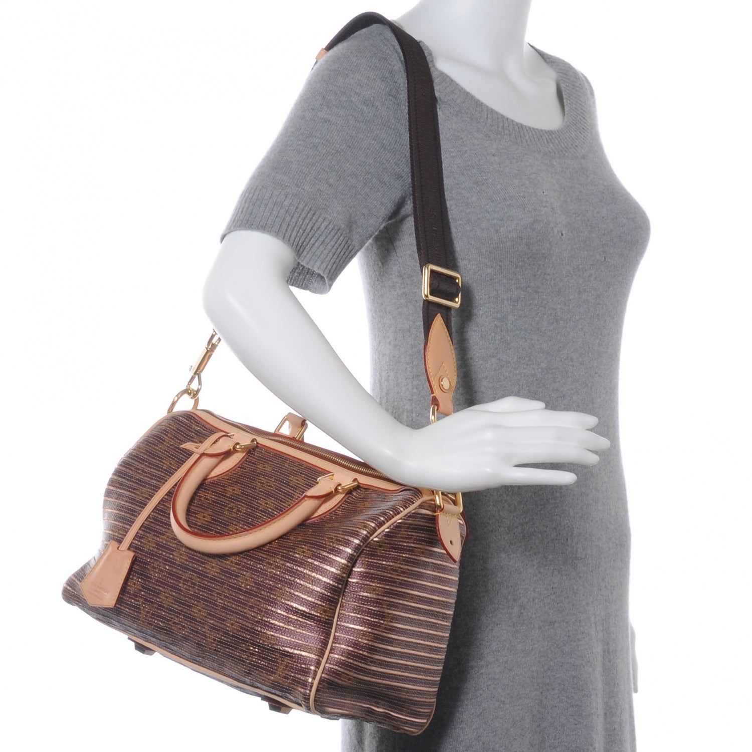 Louis Vuitton Monogram Eden Speedy Peach Peach 2 of 7