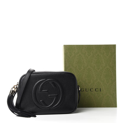 Gucci Pebbled Calfskin Small Soho Disco Bag Black 12 of 12