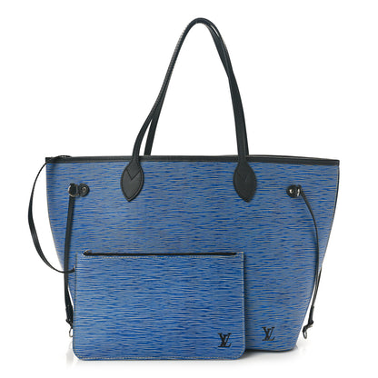 Louis Vuitton Epi Neverfull MM Denim Light 3 of 10