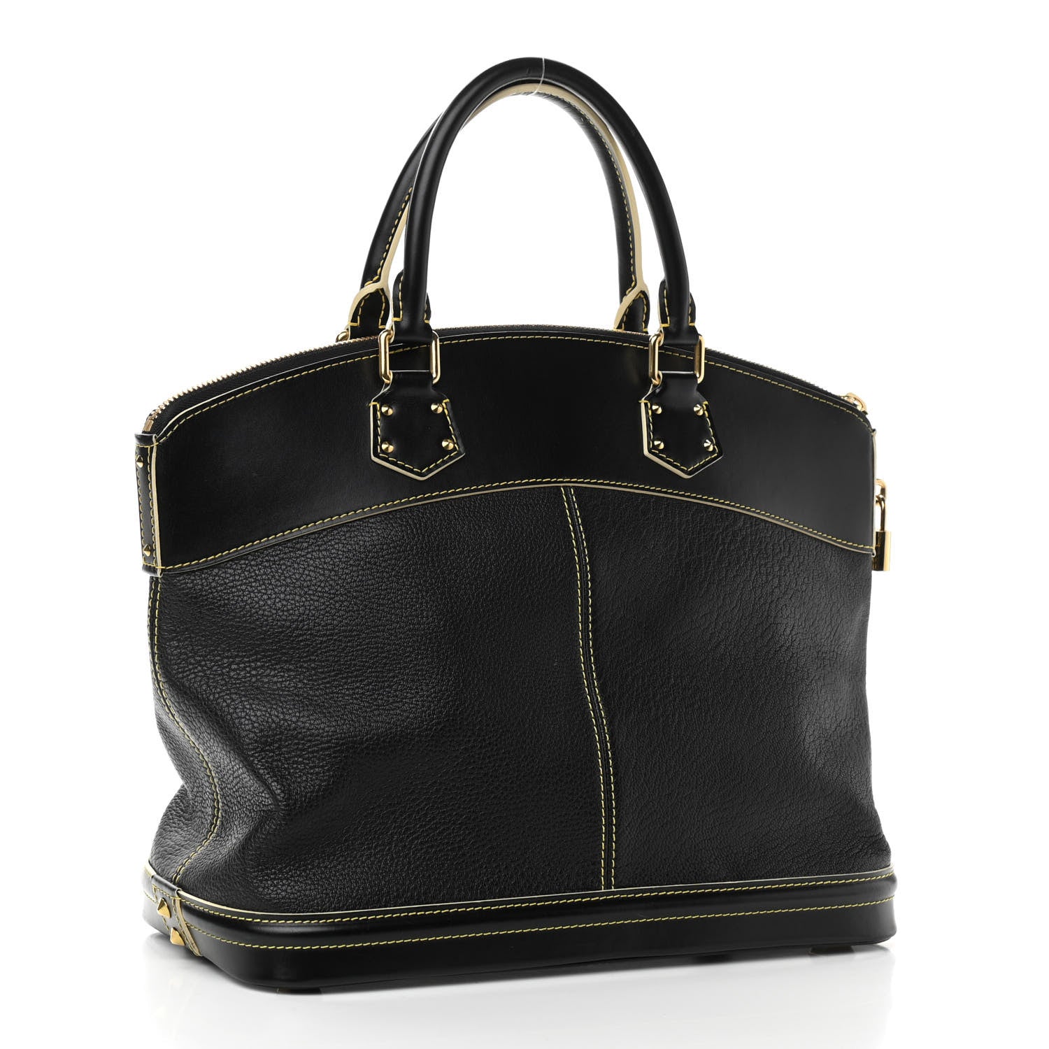 Louis Vuitton Suhali Lockit MM Black 2 of 11