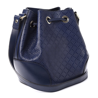 Gucci Hilary Lux Bright Diamante Small Bucket Bag Classic Marine 3 of 9