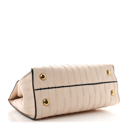 Salvatore Ferragamo Calfskin Trifolio Pinktuck Top Handle Bag Pink Lemonade 4 of 12