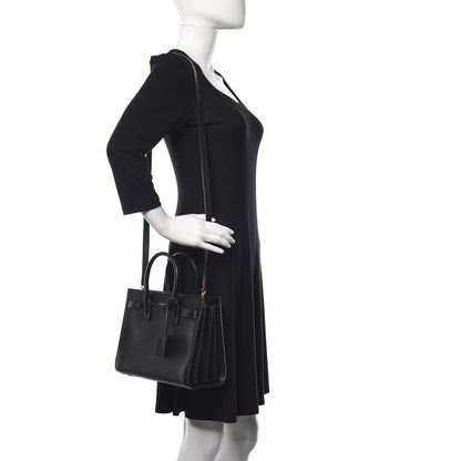 Saint Laurent Calfskin Small Sac De Jour Black 2 of 19