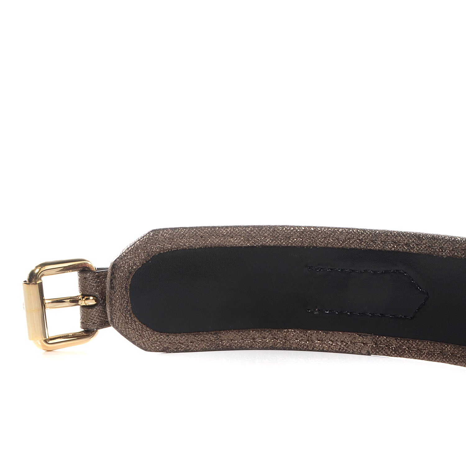 Burberry Haymarket Check Belt Metallic 28 70 5 of 5