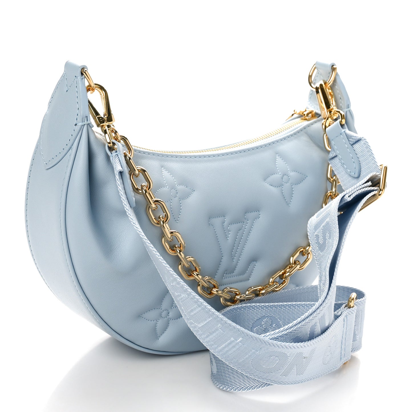 Calfskin Bubblegram Over The Moon Ice Blue