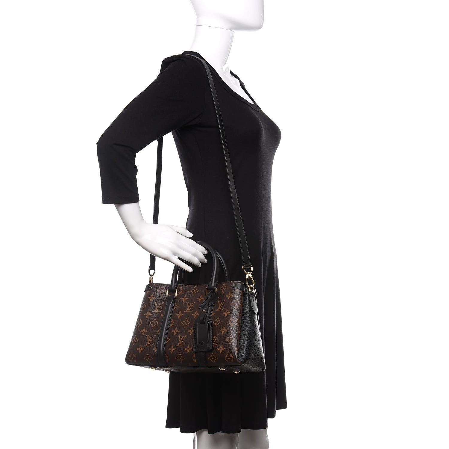 Louis Vuitton Monogram Soufflot BB Black 2 of 12