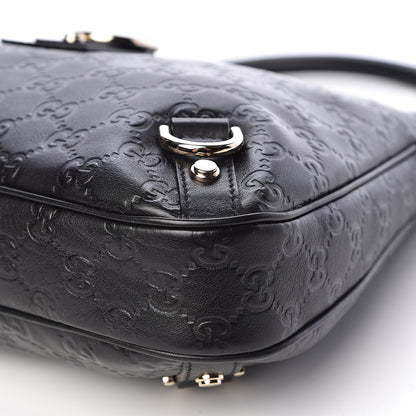 Gucci Guccissima Medium Abbey D Ring Hobo Black 11 of 13