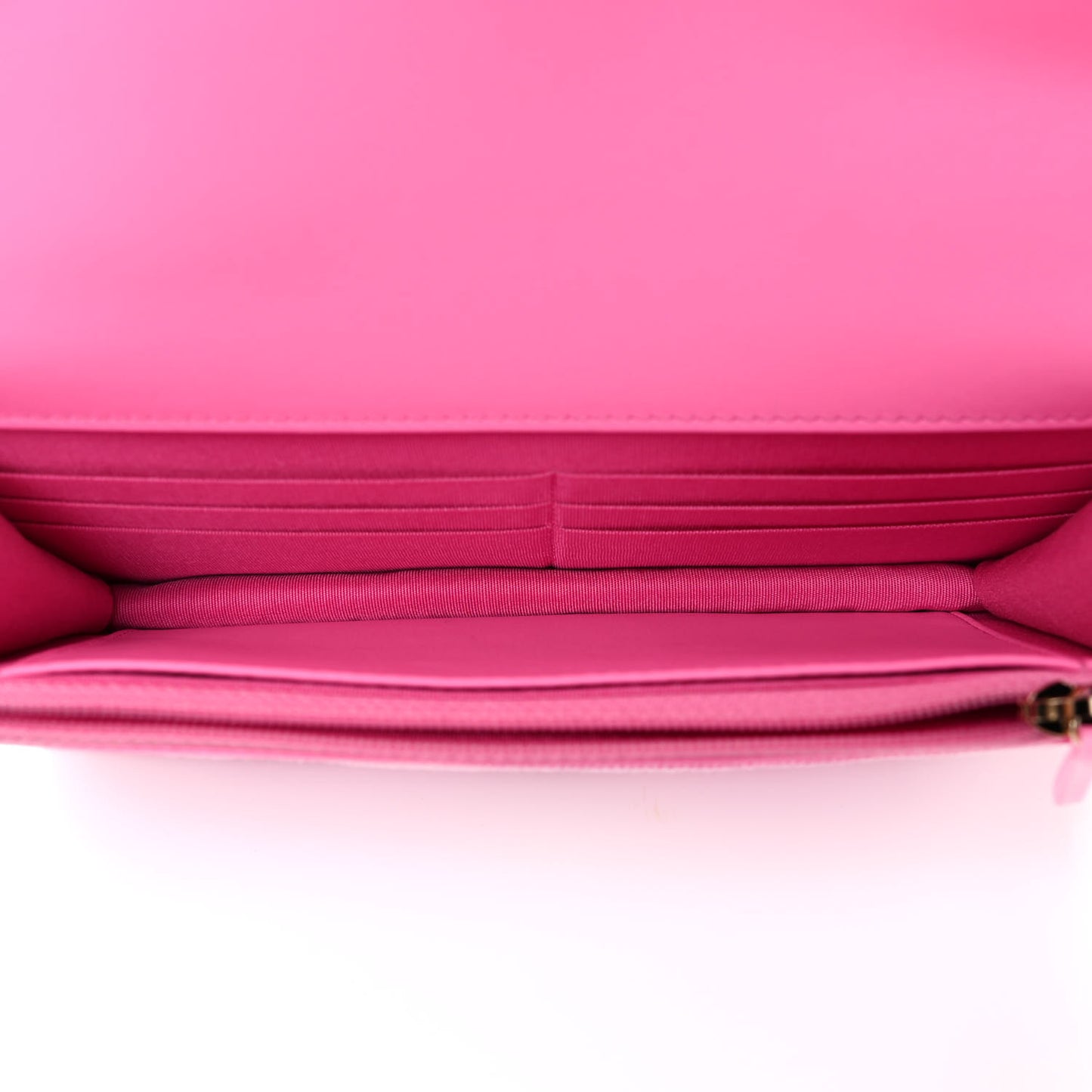 Denim Quilted Chanel 19 Wallet On Chain WOC Neon Pink