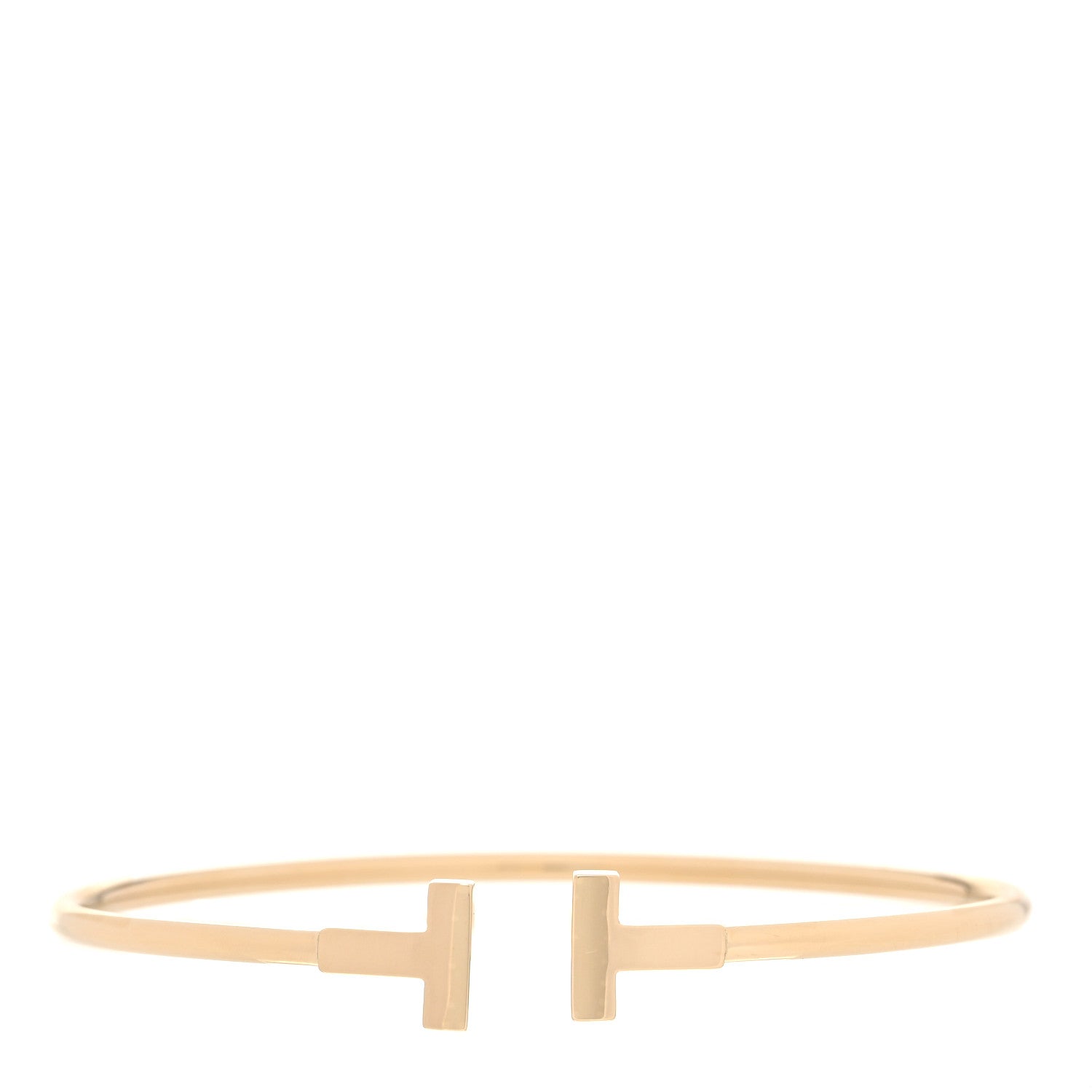 Tiffany 18K Yellow Gold T Wire Bracelet 1 of 5