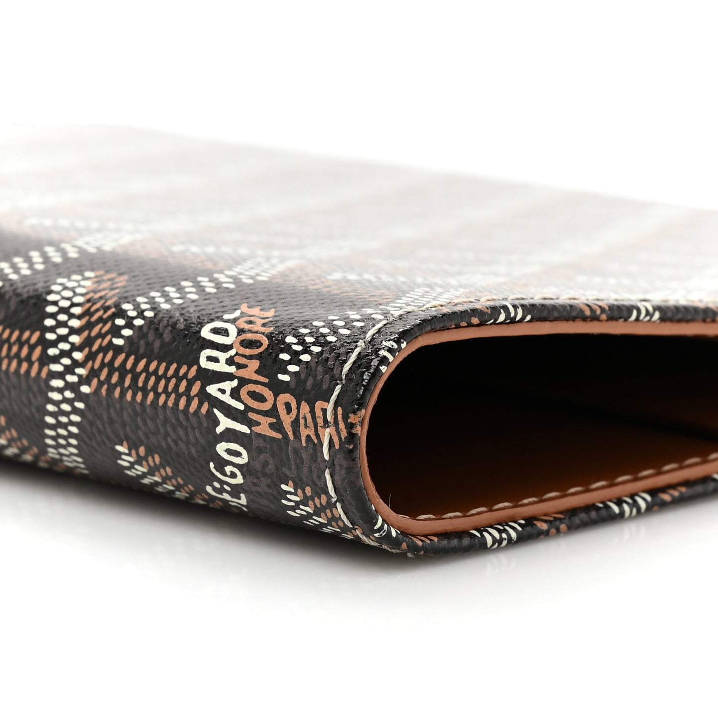 Goyardine Agenda Cover Black Gold
