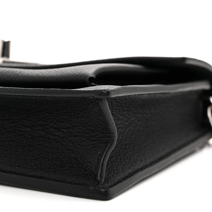 Louis Vuitton Soft Calfskin My Lockme Chain Pochette Black 9 of 10