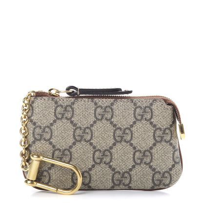Gucci GG Supreme Monogram Key Case Brown 1 of 8