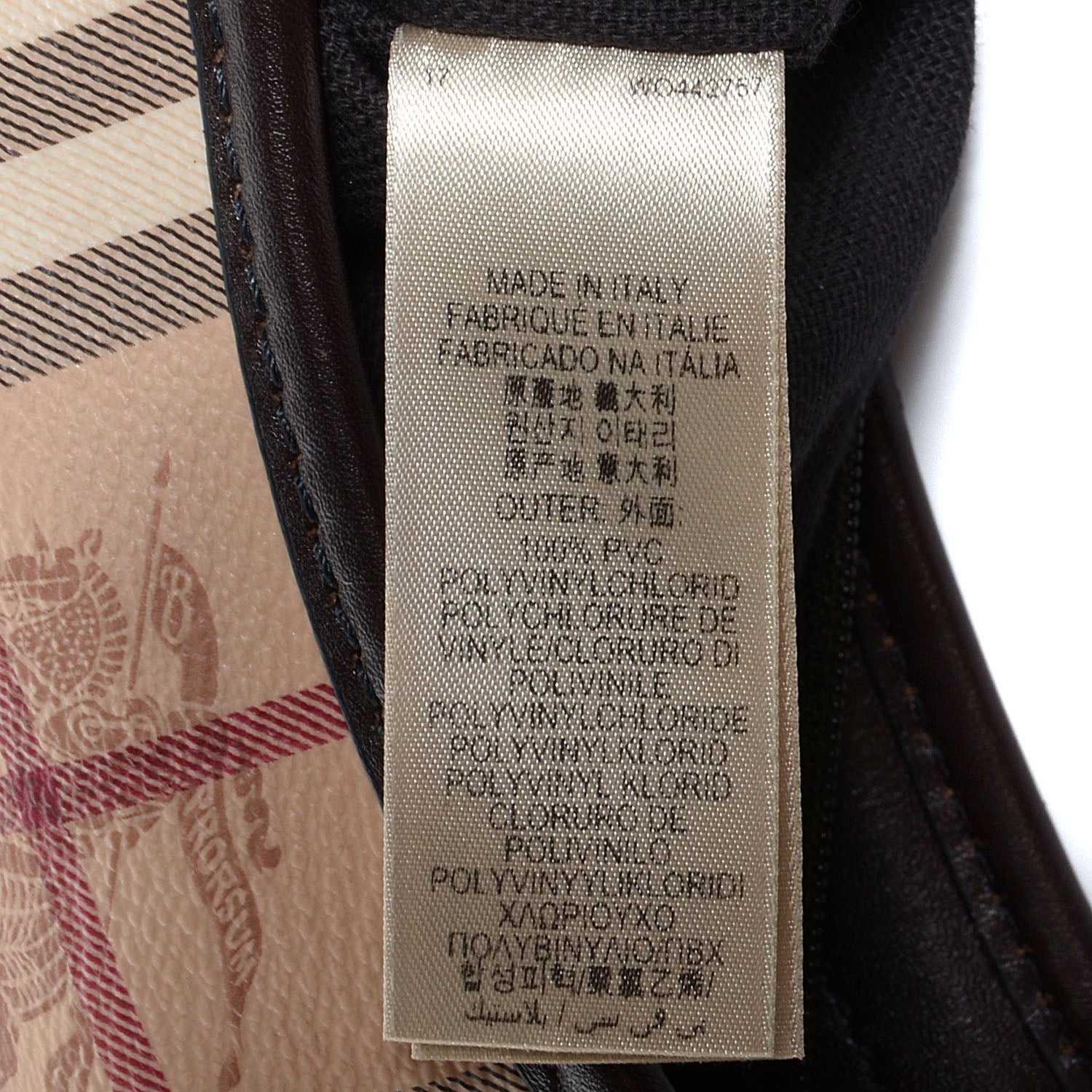 Burberry Haymarket Check Small Brooklyn Hobo Brown 3 of 11