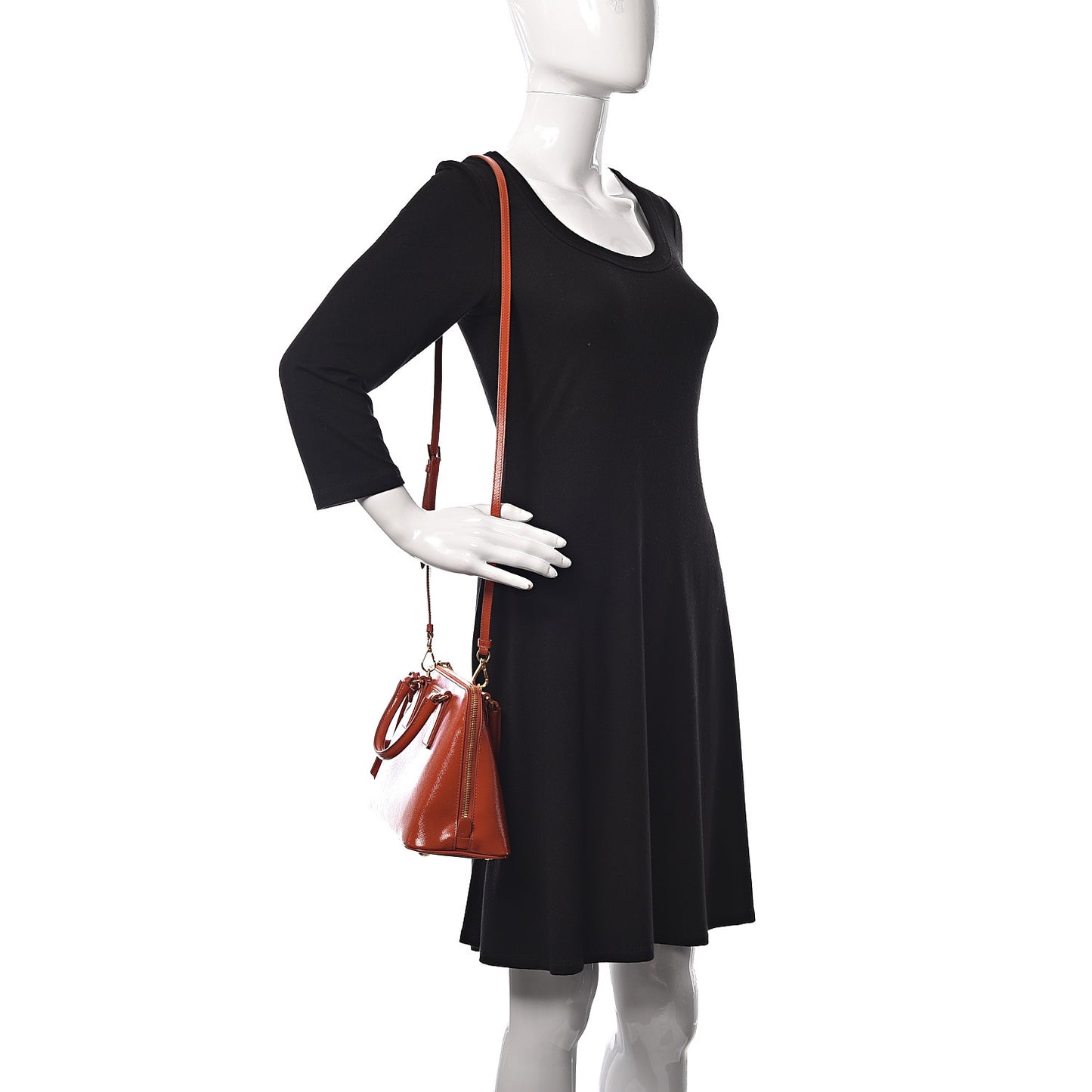 Saffiano Vernice Small Promenade Tote Arancio