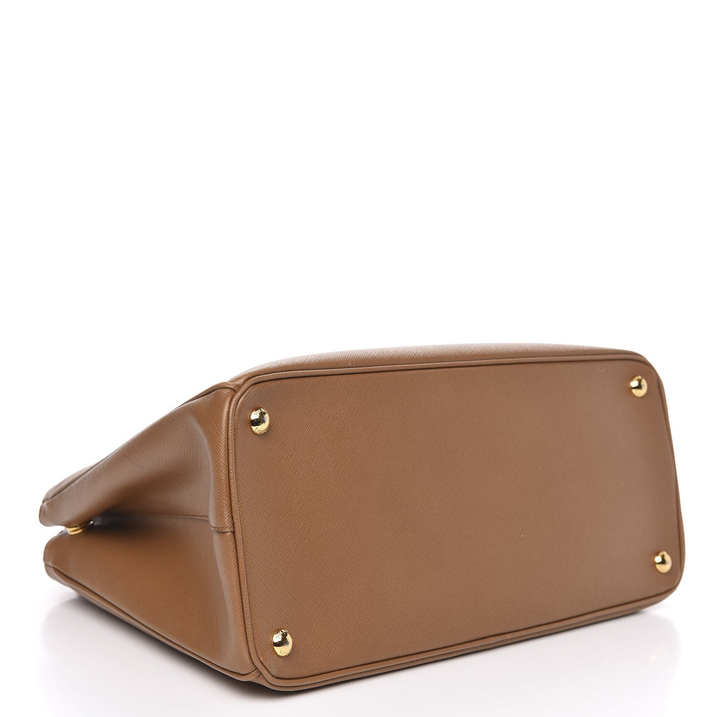 Saffiano Lux Medium Tote Caramel
