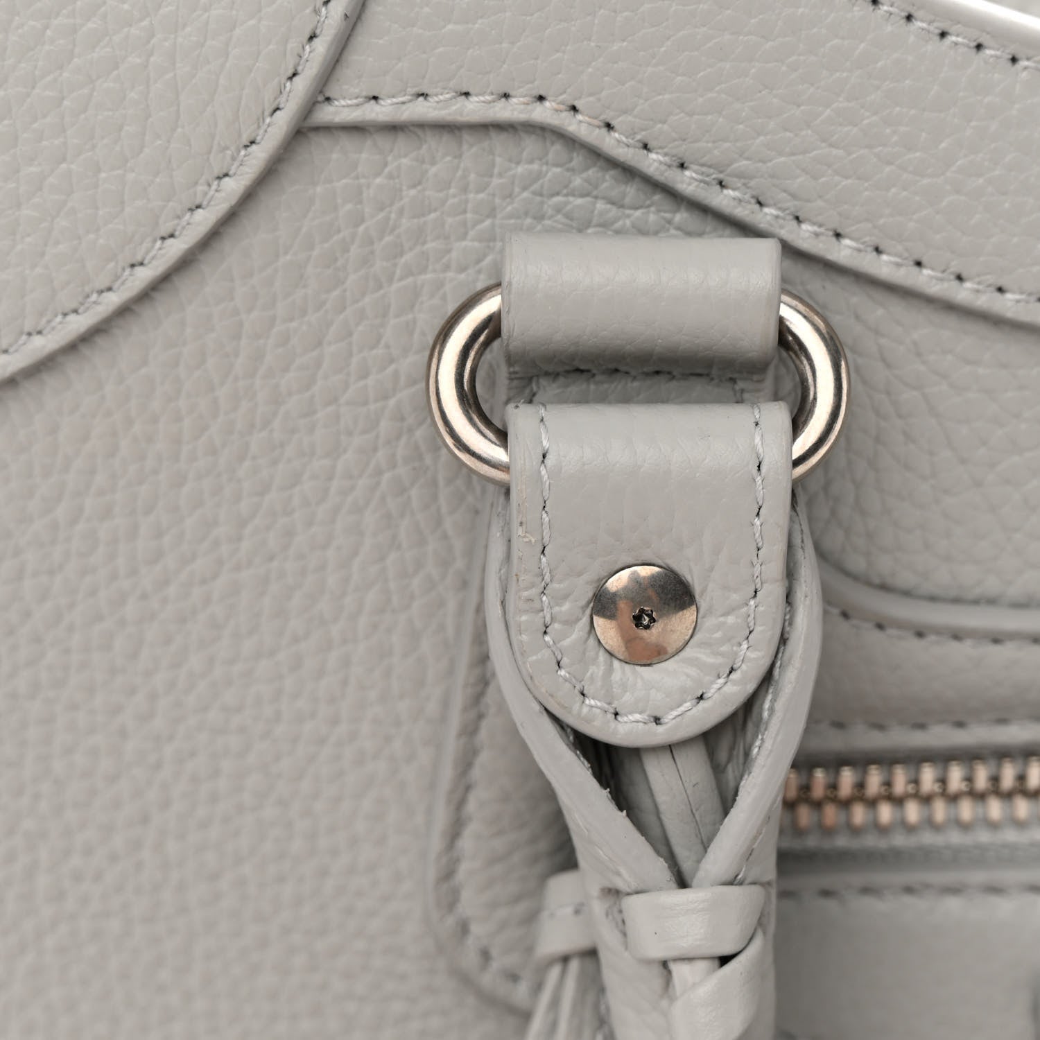 Balenciaga Grained Calfskin Silver Hardware Neo Classic City Light Grey 16 of 16