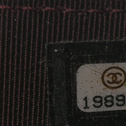 Chanel Caviar Quilted Wallet on Chain WOC Burgundy 8 of 14
